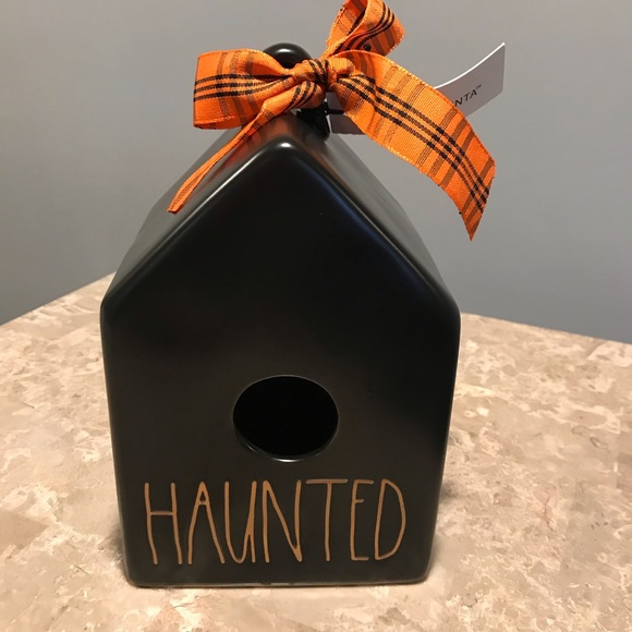 Rae Dunn Other - Rae Dunn limited edition HAUNTED Black Birdhouse